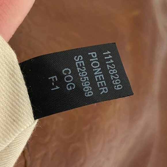 Guess Brown Leather Crossbody Bag Purse Handbag Top Zipper Bohemian 90s Y2K Boho - Picture 10 of 14